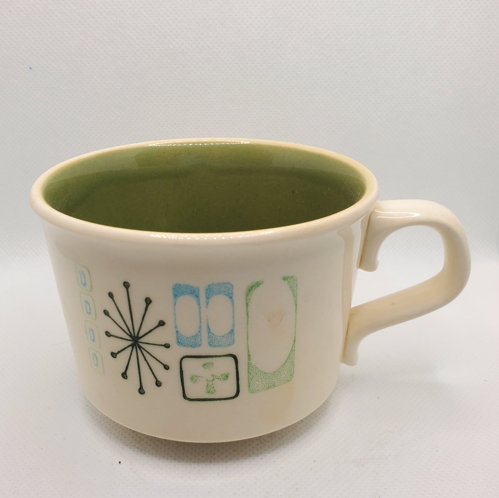Mid Century Retro Atomic Coffee Cup